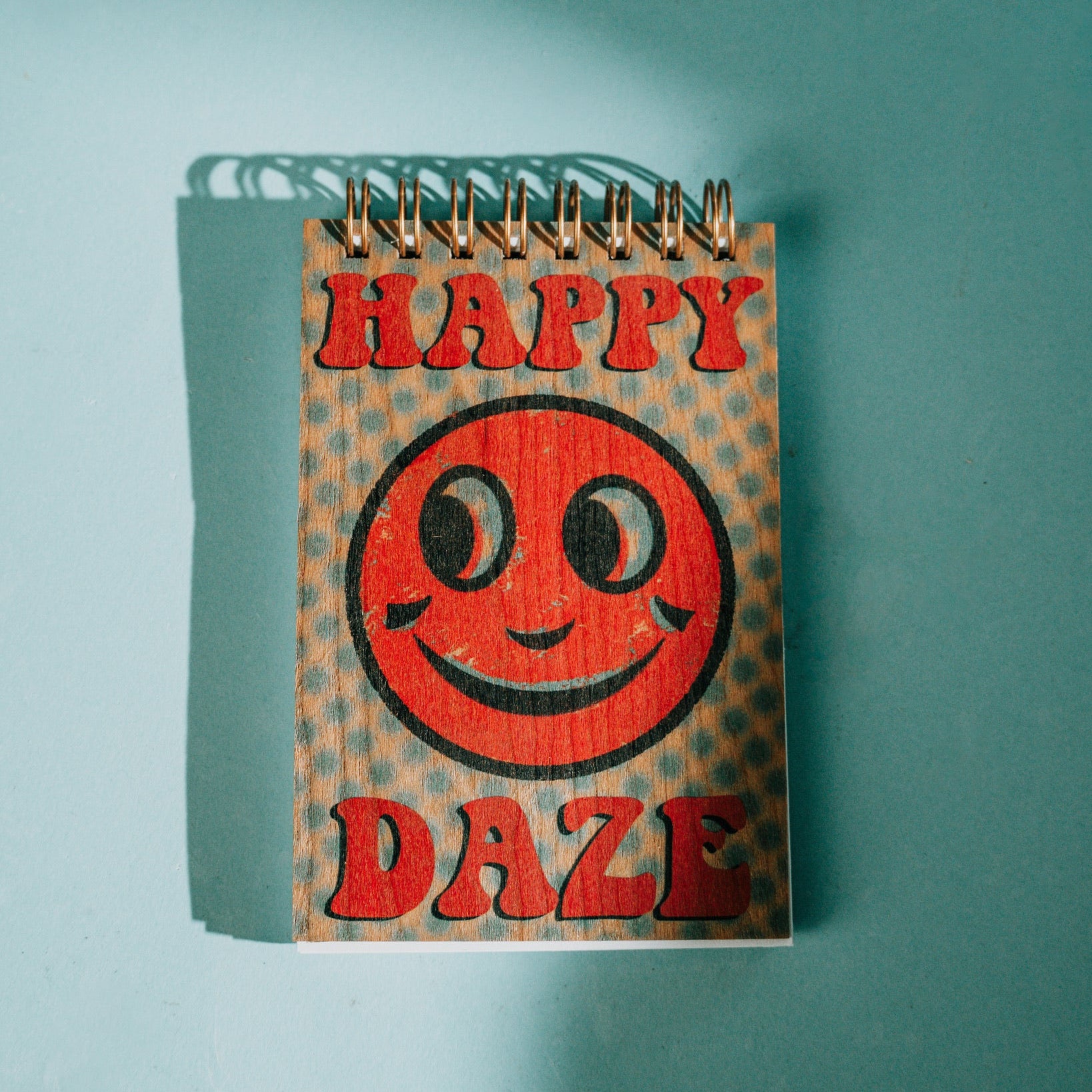 Wood Notepad Happy Daze