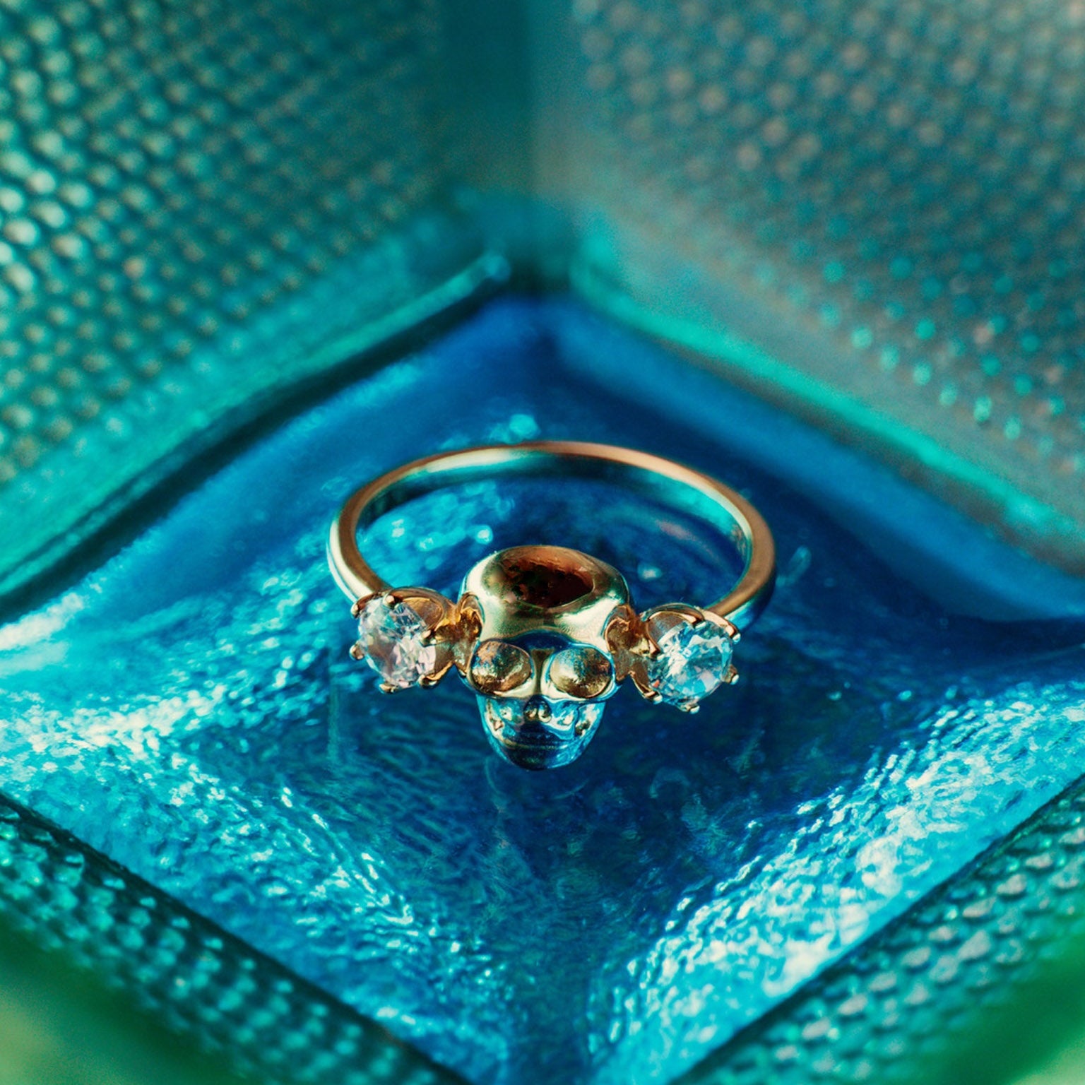 Vanitas Skull Gold Ring