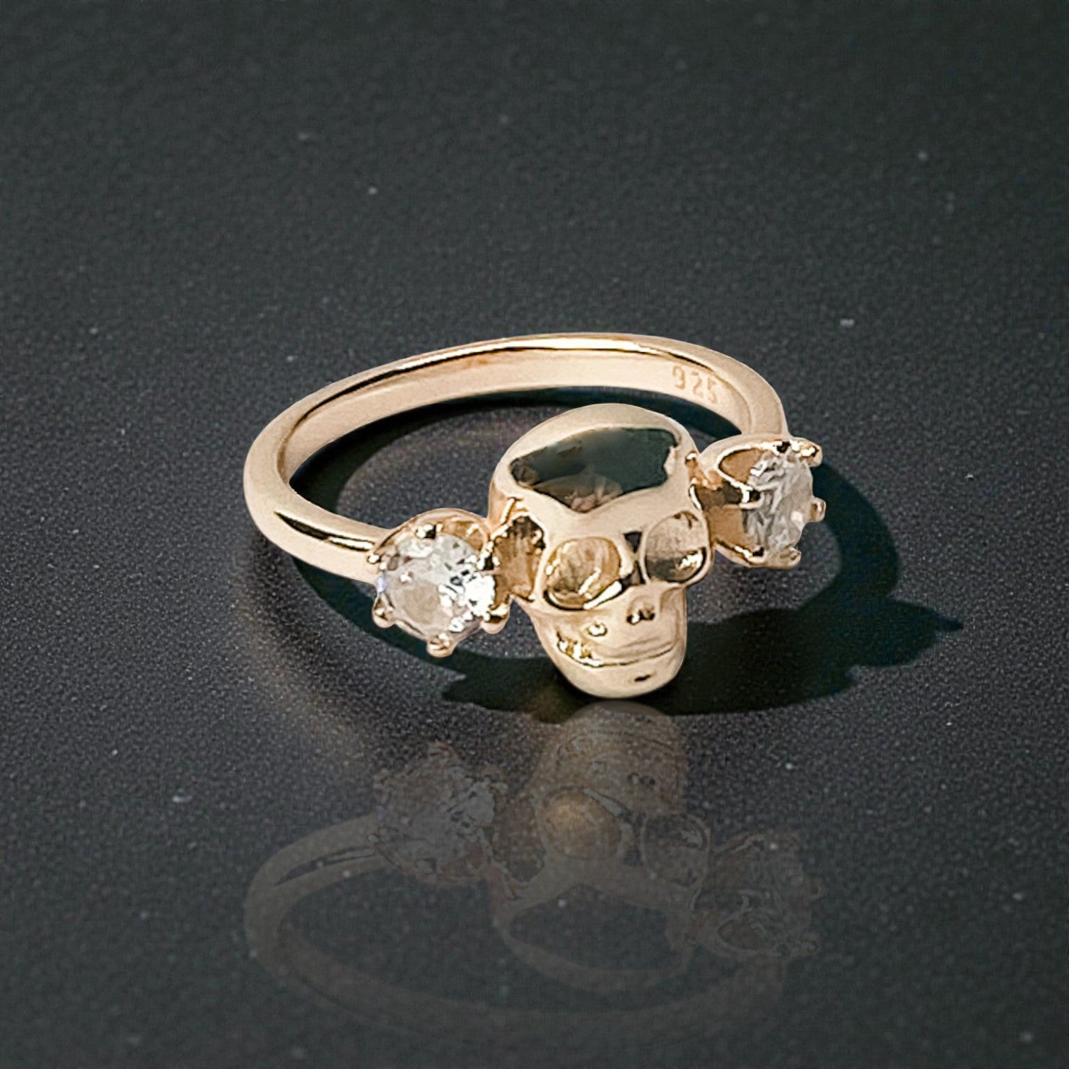 Vanitas Skull Gold Ring