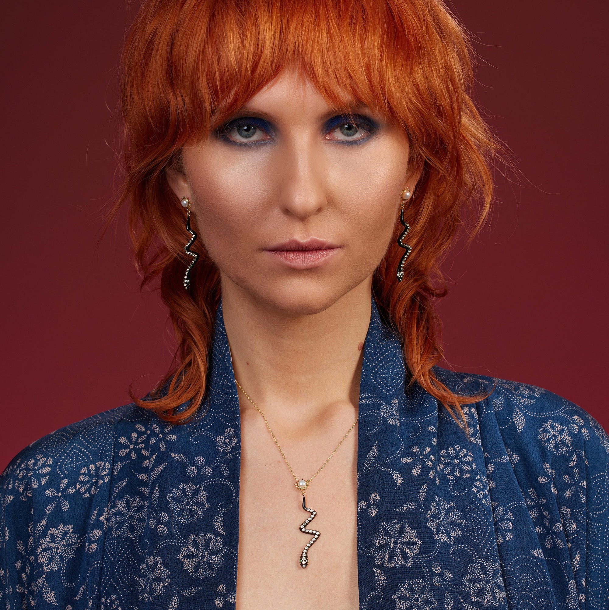 Solar Serpent Earrings