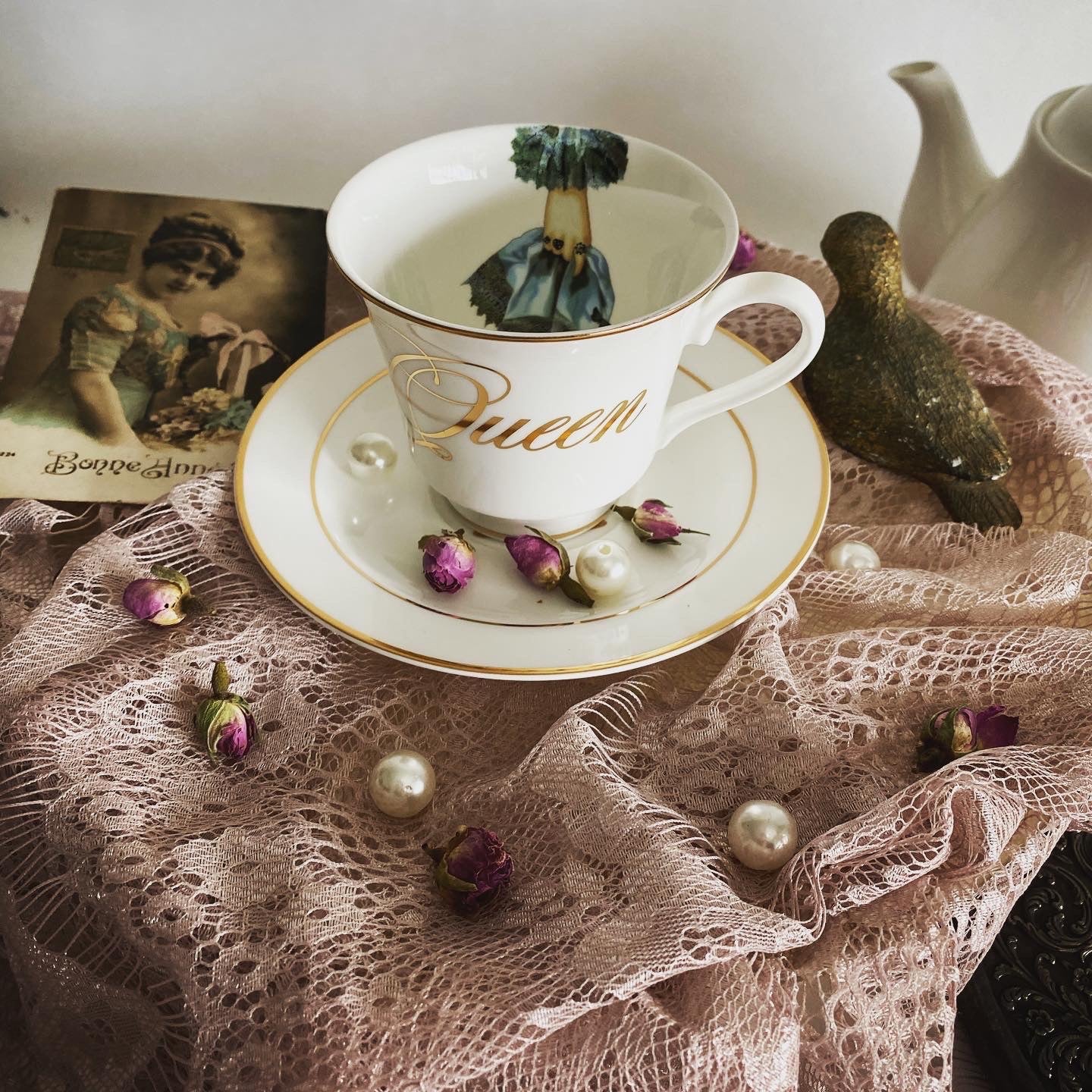 Spitfire Girl Tea Cup and Saucer - Thumbnail 3