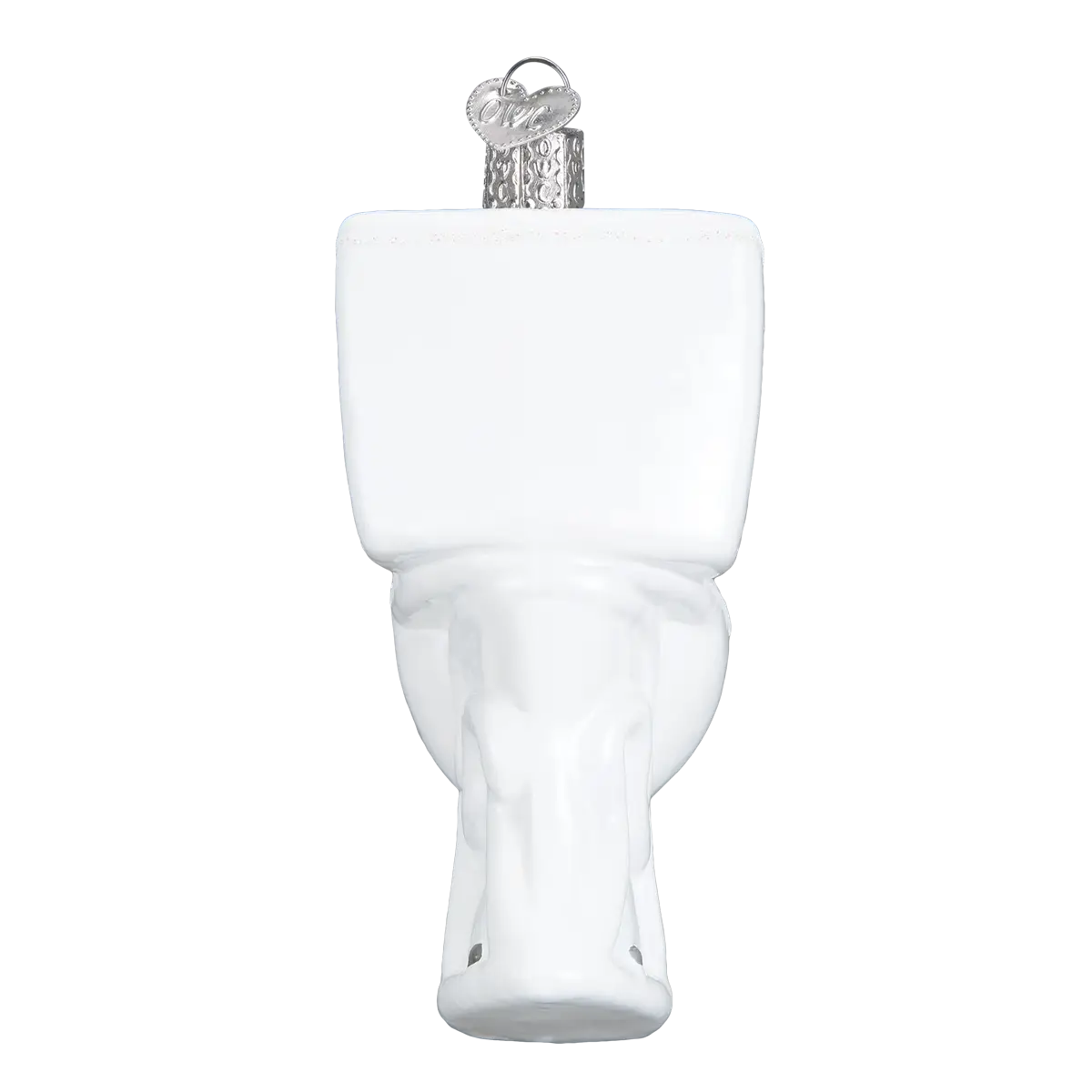The Throne Toilet Glass Christmas Ornament