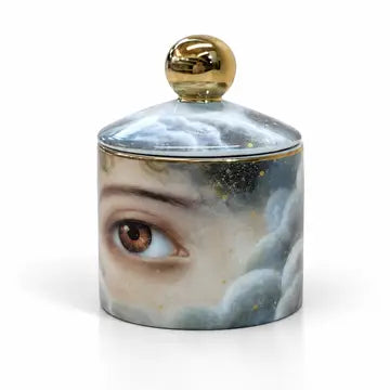 Ceramic Lidded Jar -Stardust Eye
