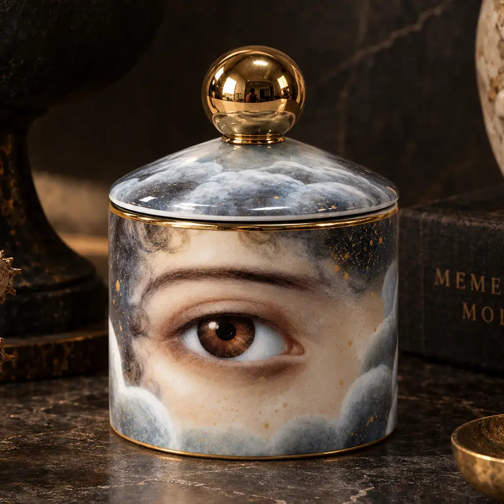 Ceramic Lidded Jar -Stardust Eye
