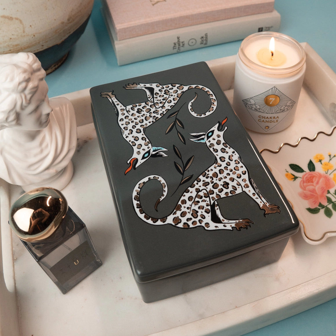 Twin Hunters Ceramic Box