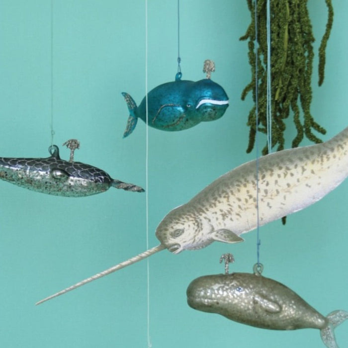 Victorian Narwhal Ornament