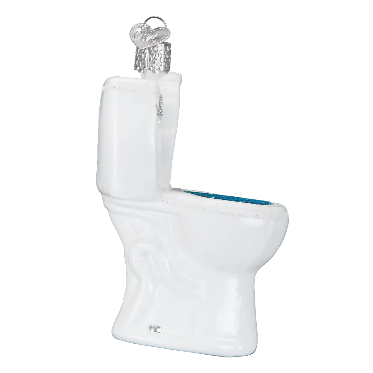 The Throne Toilet Glass Christmas Ornament