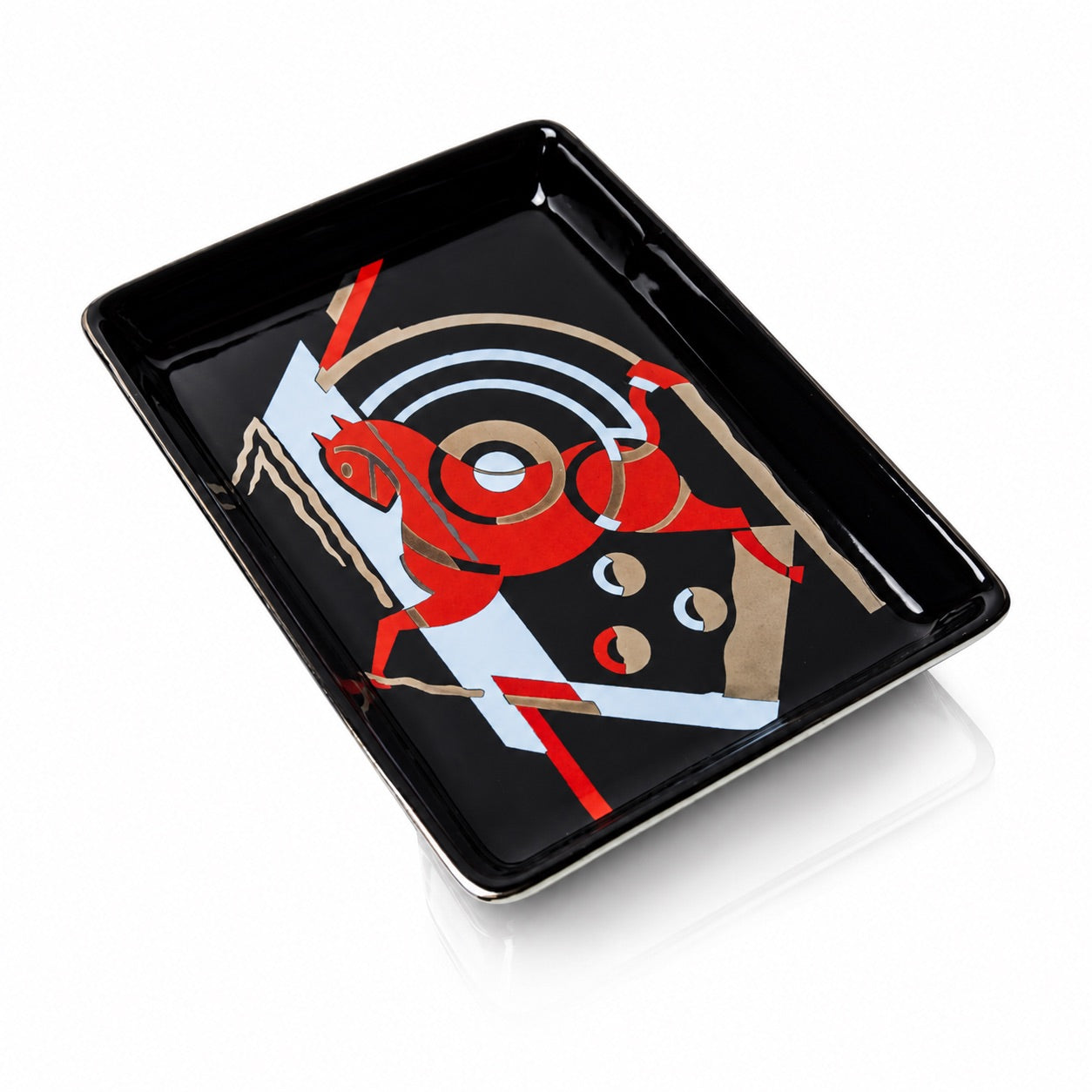 Deco Ceramic Tray –  Stallion