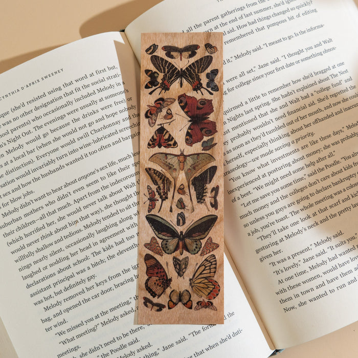 Wood Bookmark - Papillon