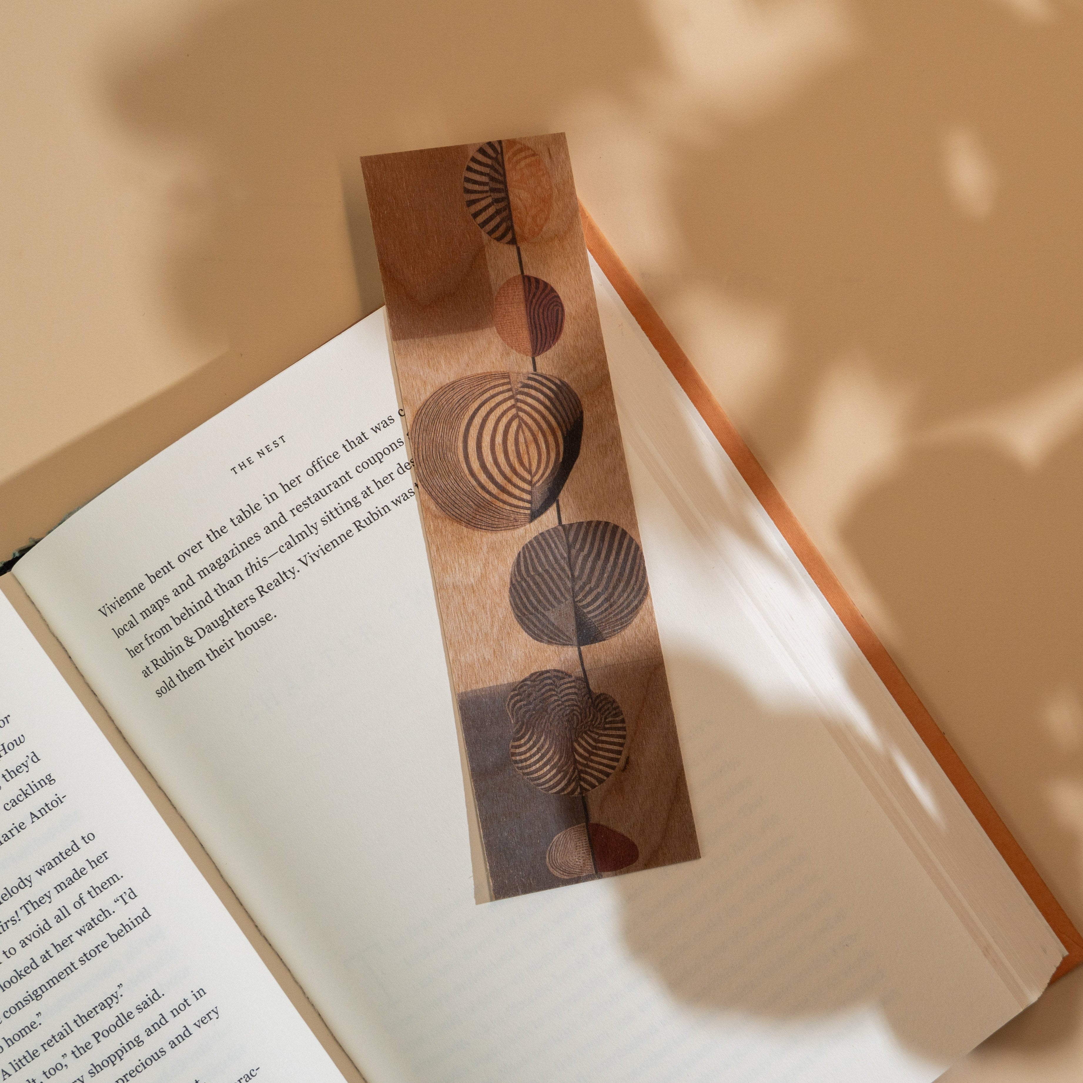 Wood Bookmark - Pretty Shells
