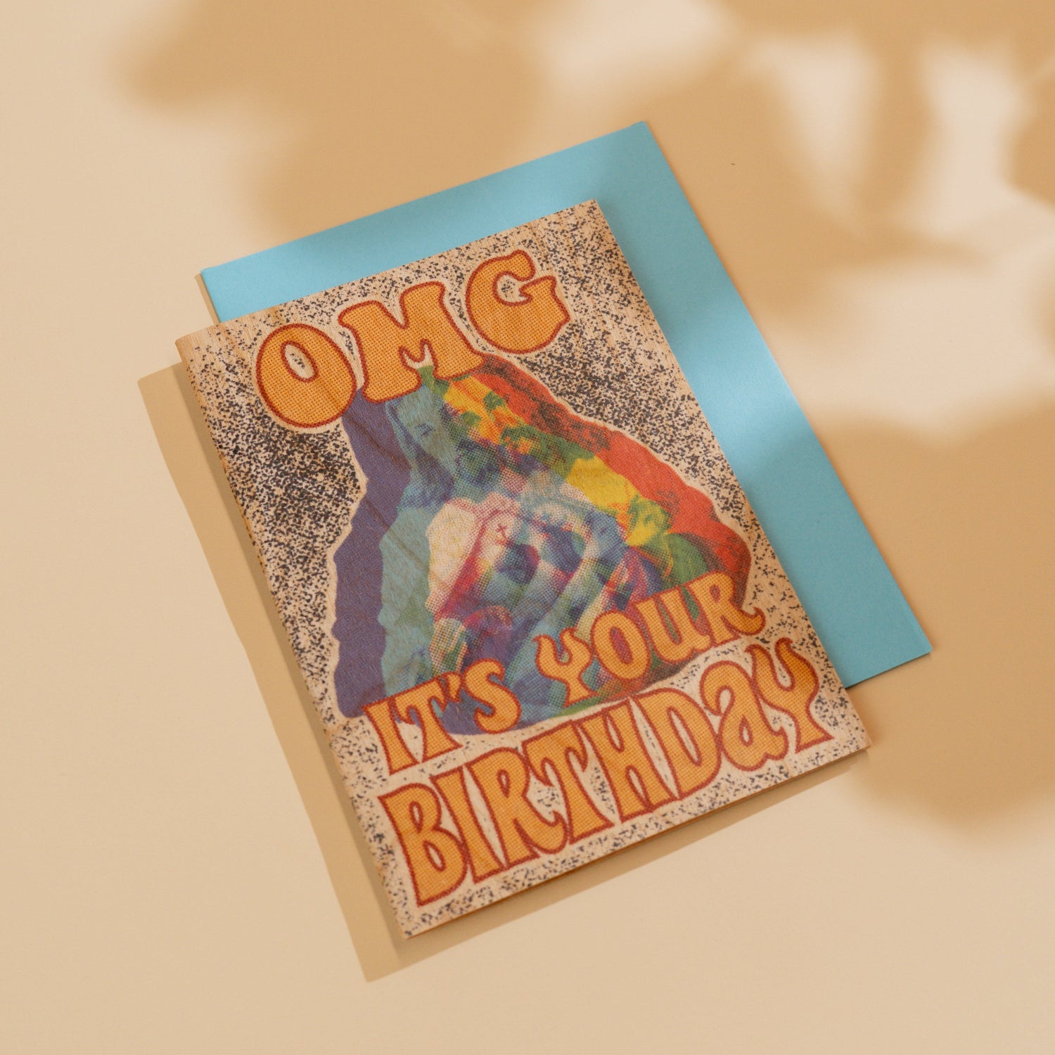 Wood Folding Card - Omg Jesus