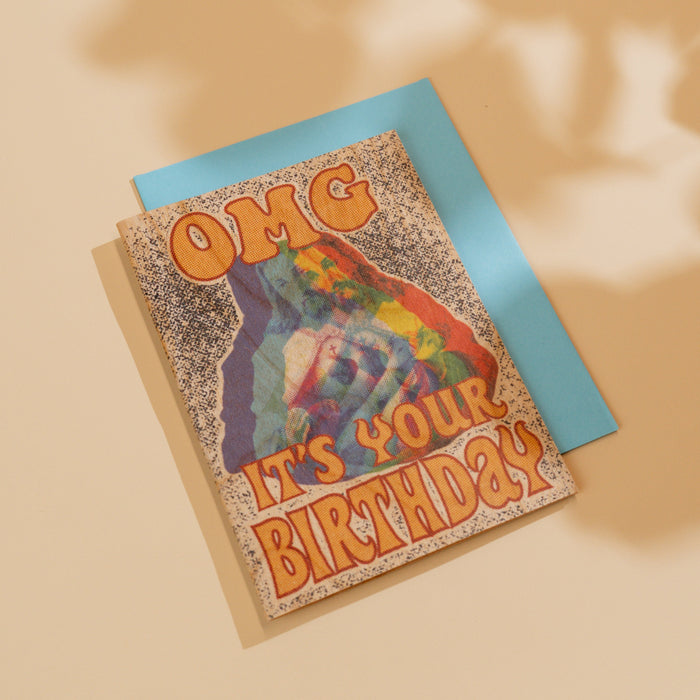 Wood Folding Card - OMG Jesus