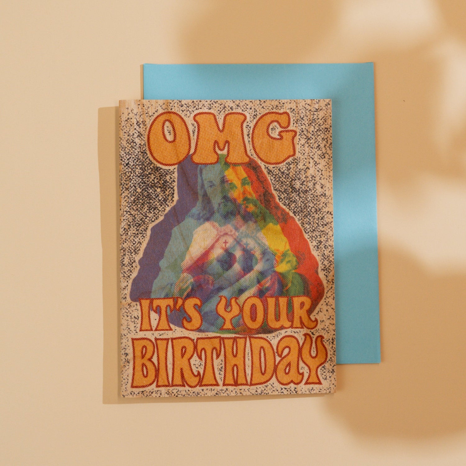 Wood Folding Card - Omg Jesus