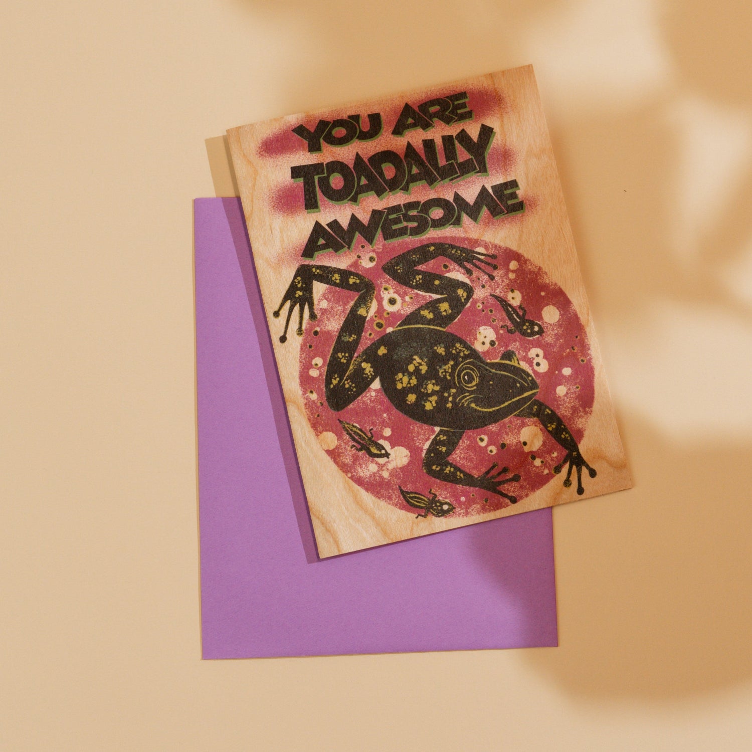 wood card