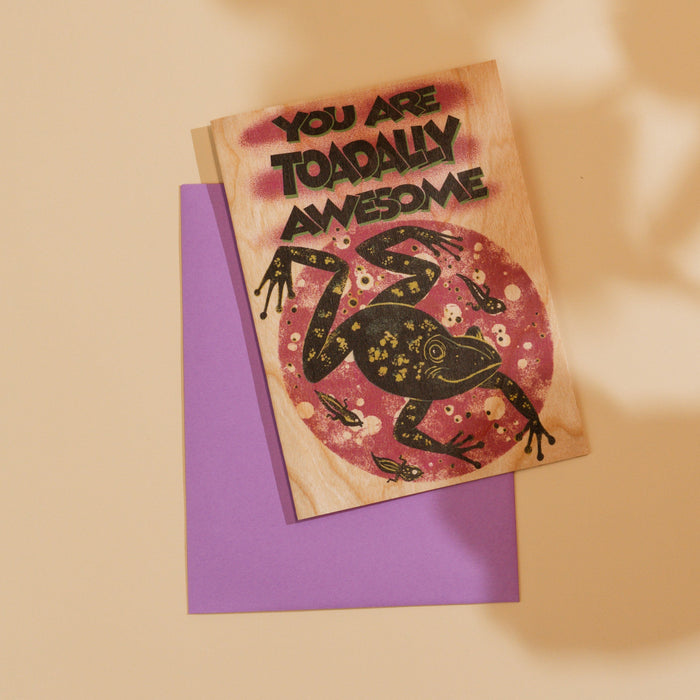 wood card