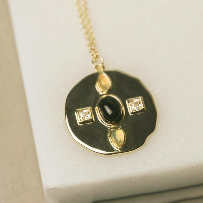 Four Points Medallion Necklace
