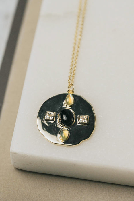Four Points Medallion Necklace