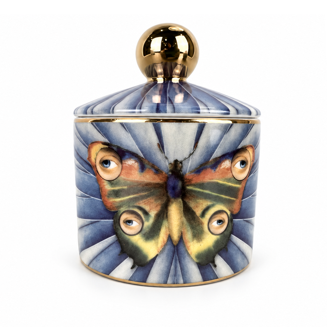 Ceramic Lidded  Jar - Gilded Metamorph