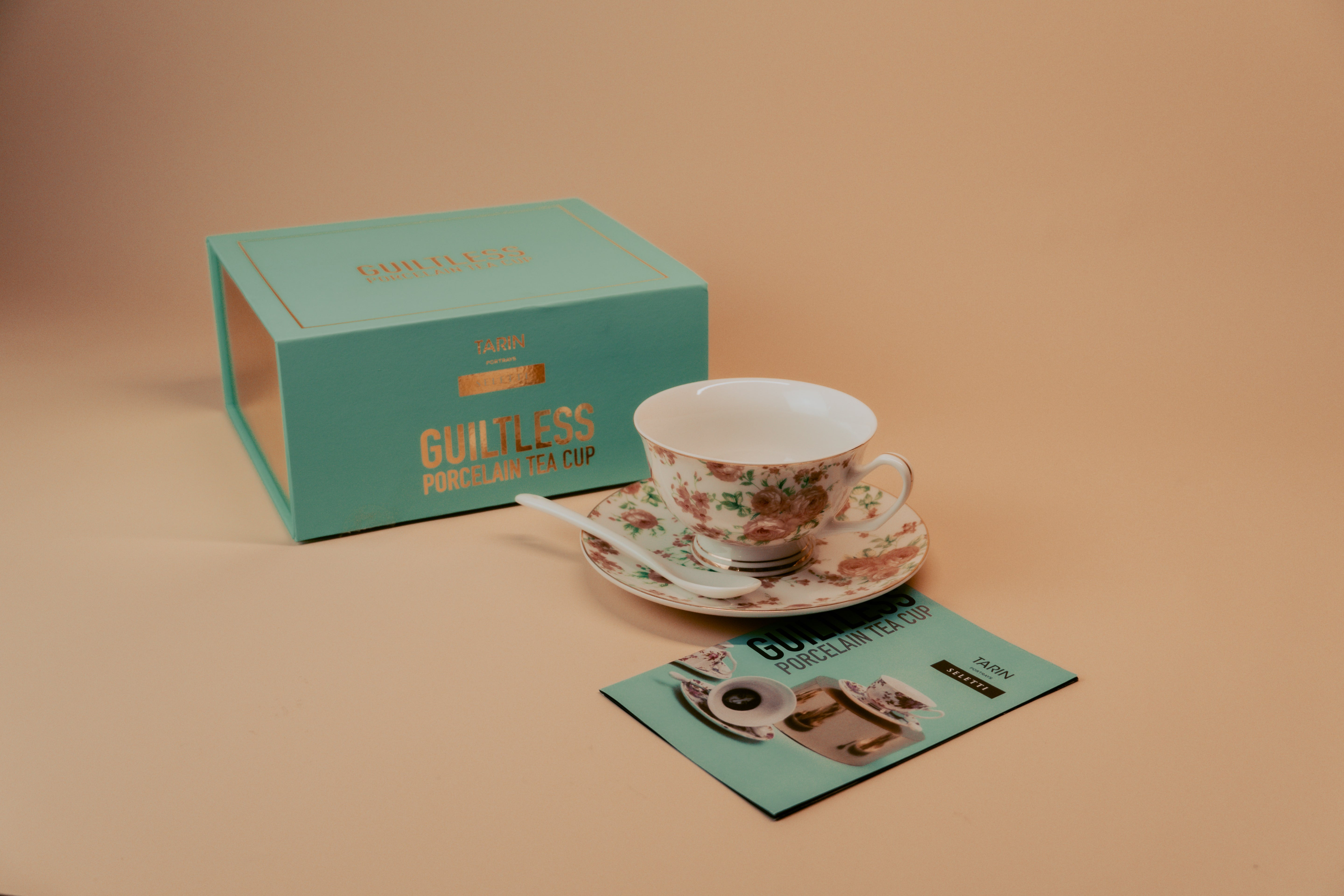Lady Tarin Rose Teacup & Saucer Sets