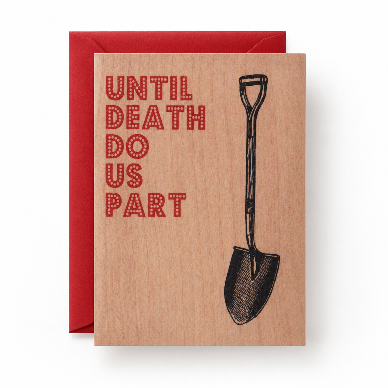 Wood Folding Card - Until Death