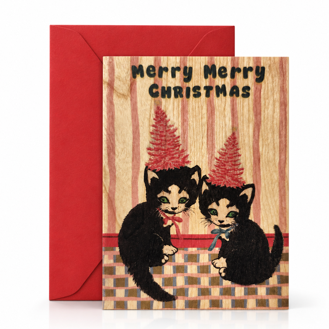 wood card