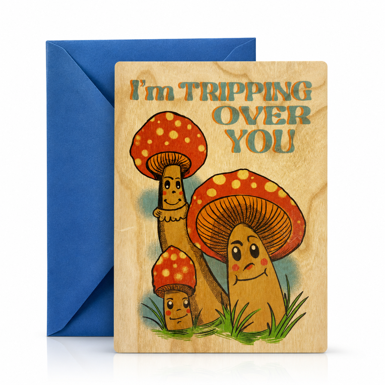 Wood Card - Tripping Over You