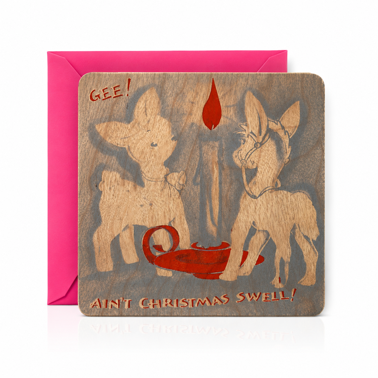Holiday Wood Card - Ain't Christmas Swell
