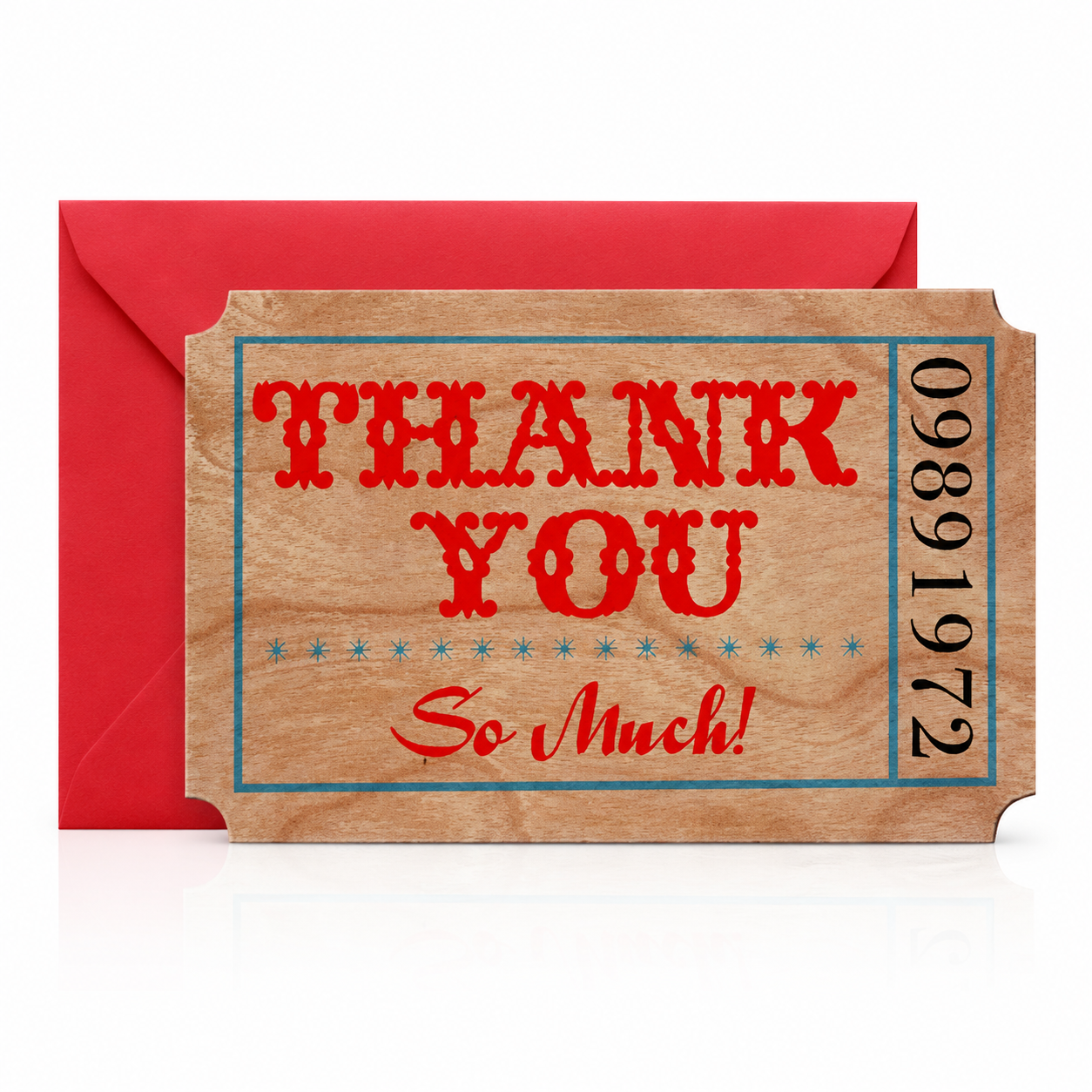 Wood Ticket - Thank You