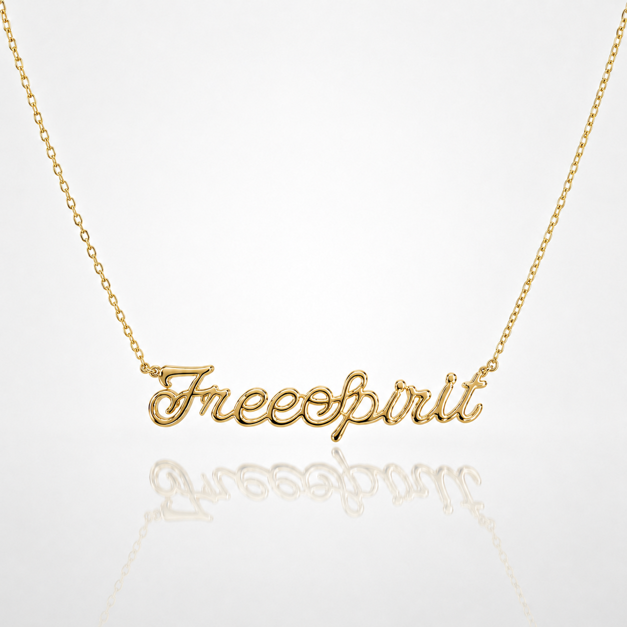 Freespirit Script Necklace