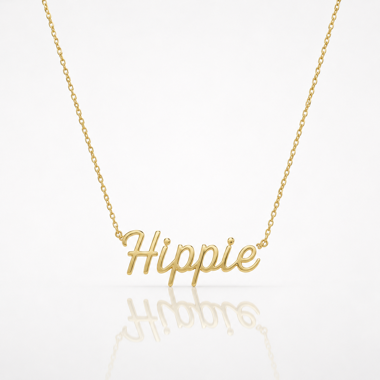 Hippie Script Necklace