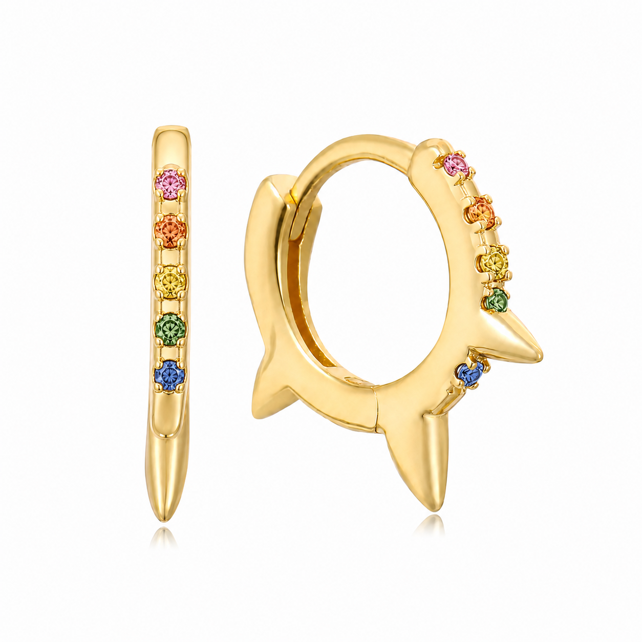 Rainbow Spike Earrings