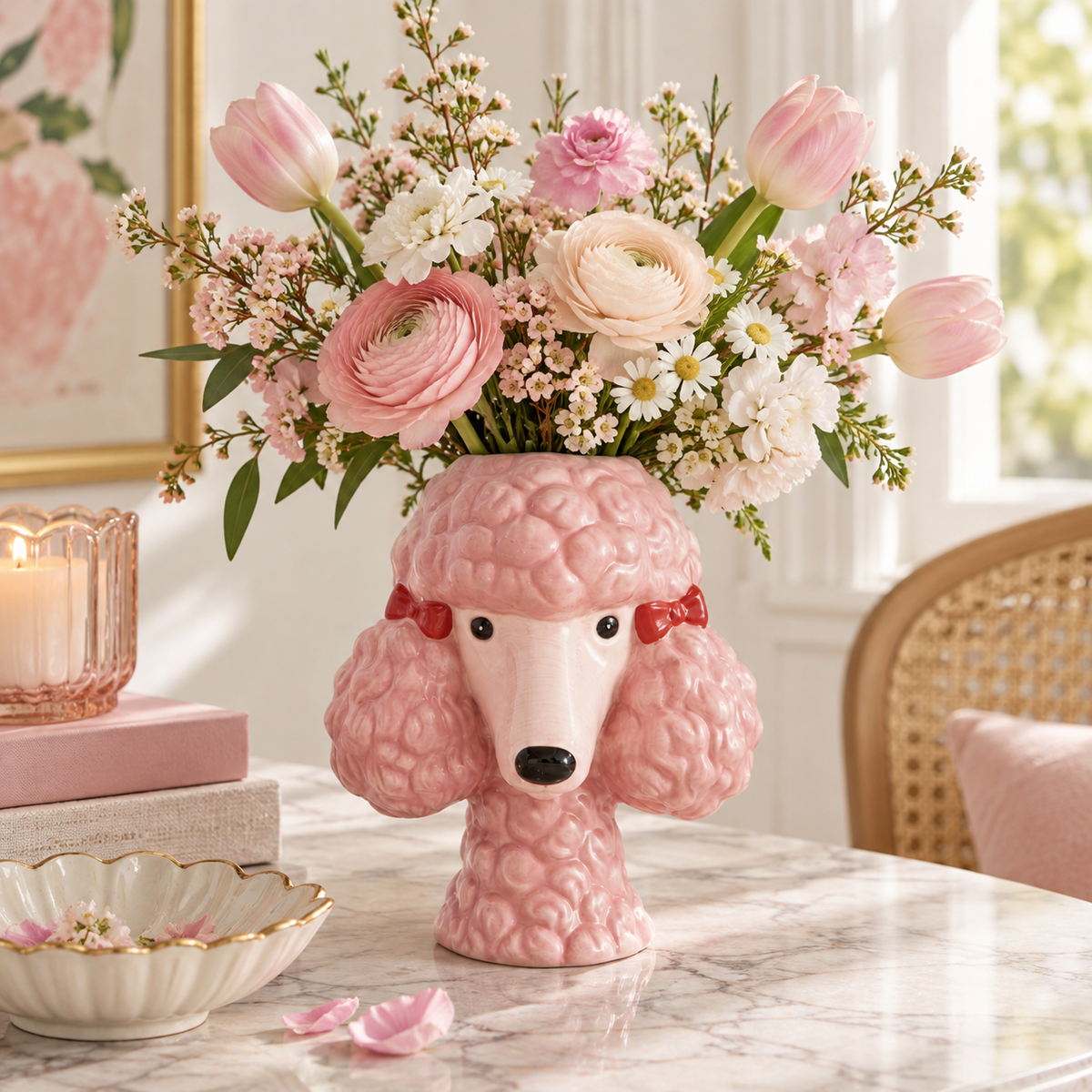 Poodle Vase