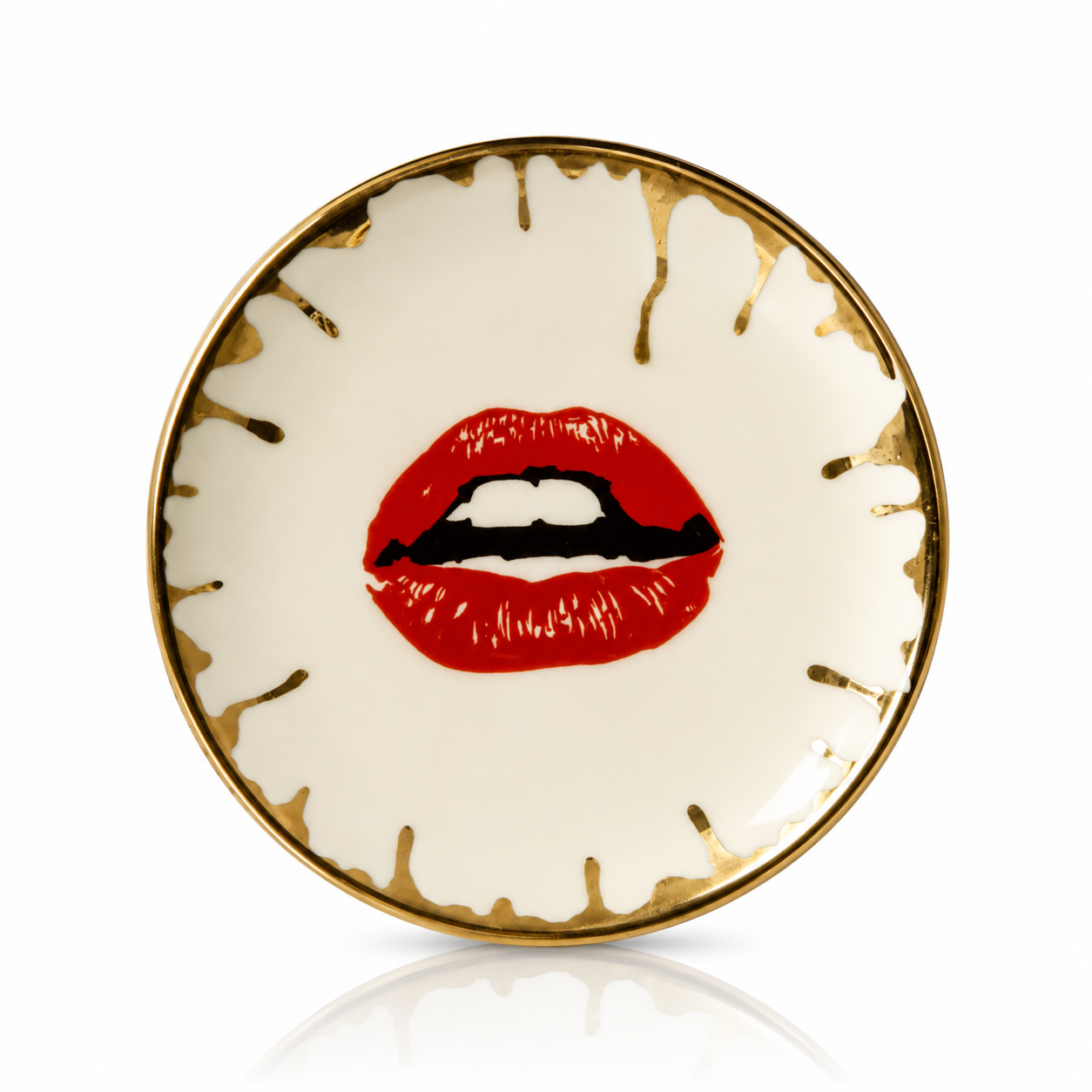 4" Round Trinket Dish - Seductive Scarlet