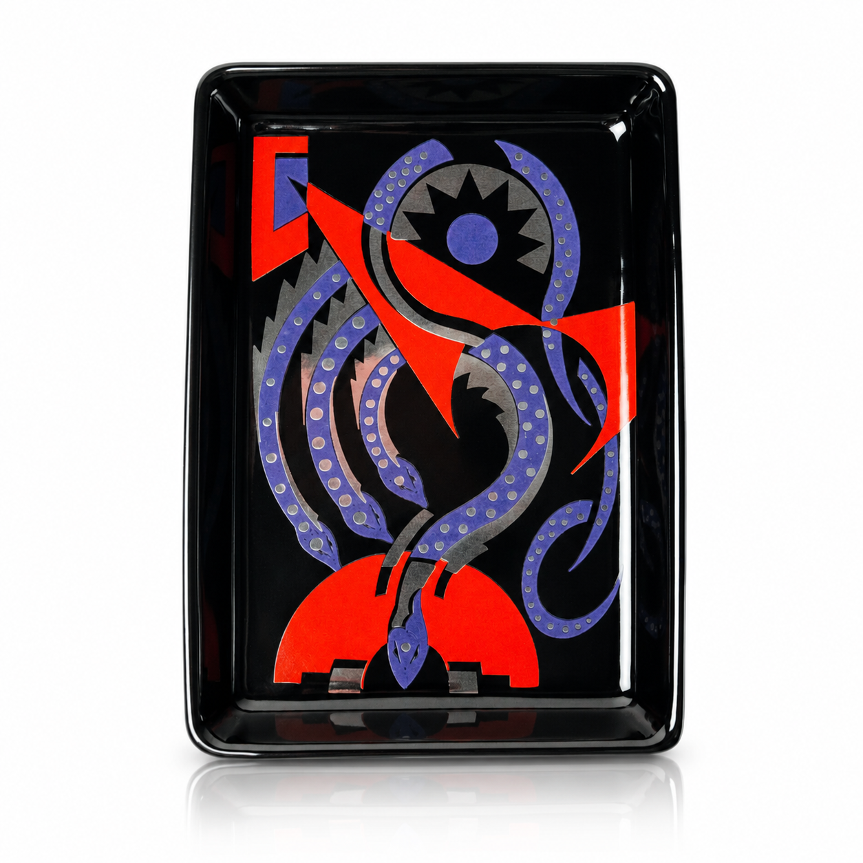 Deco Ceramic Tray - Serpent's Coil
