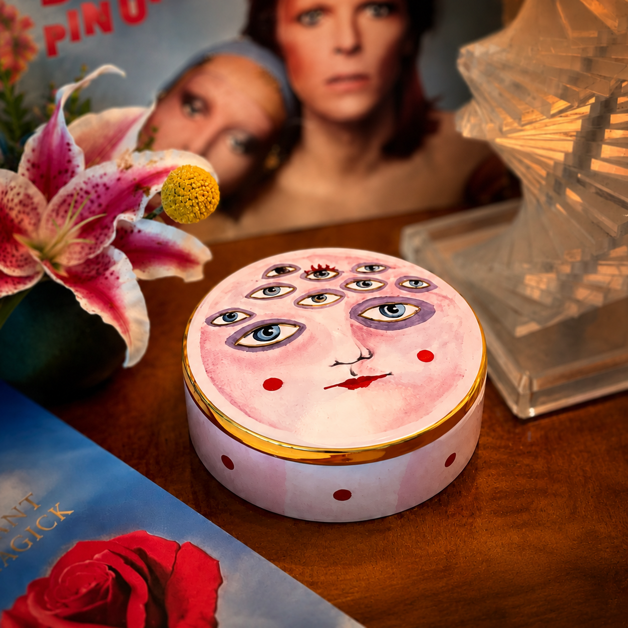 Ceramic Trinket Box - Moon Pie