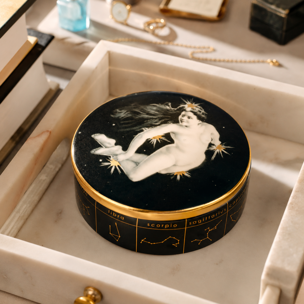 Ceramic Trinket Box - Star Lady