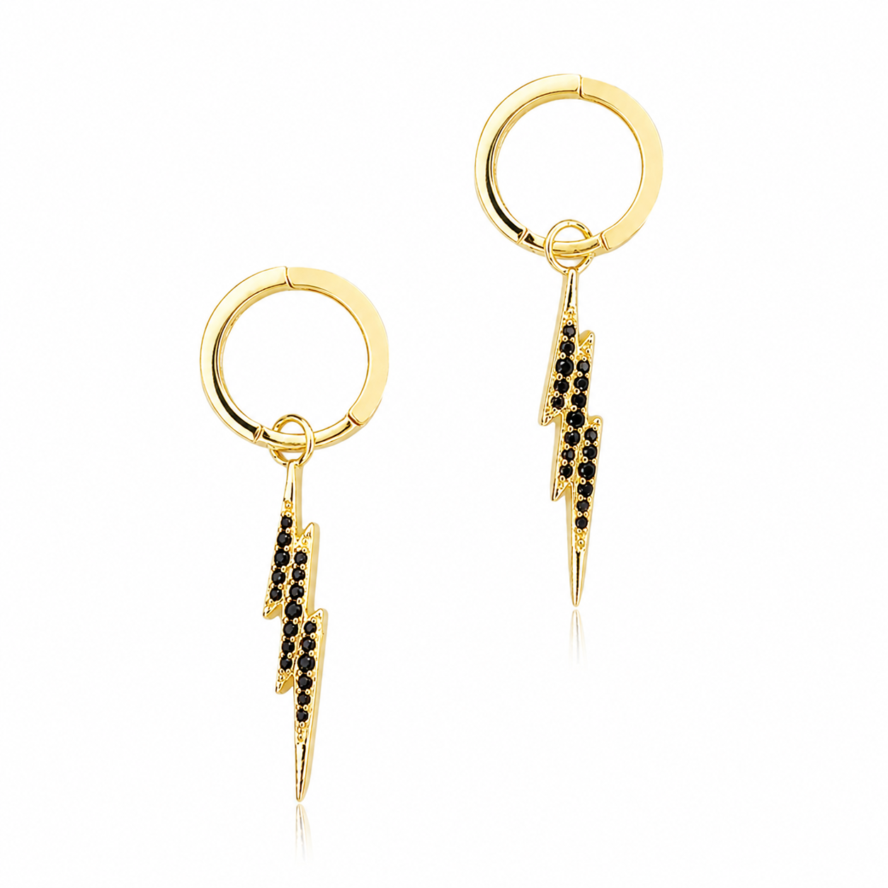 Lucky Strike Huggie Earrings