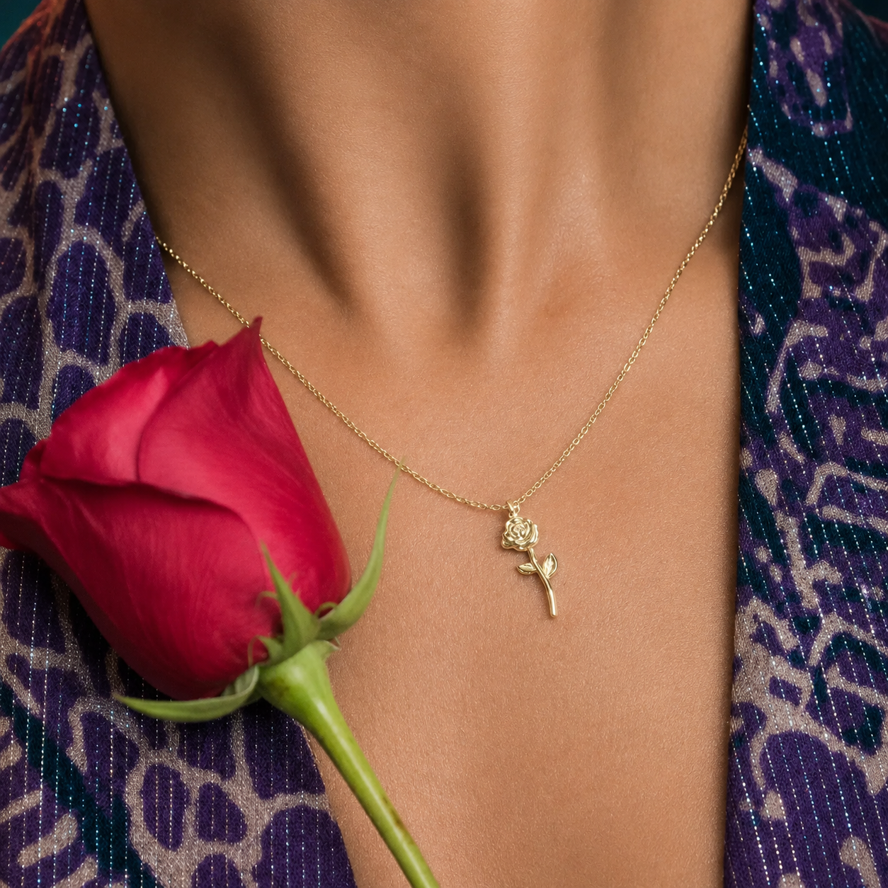 Sadie's Rose Necklace
