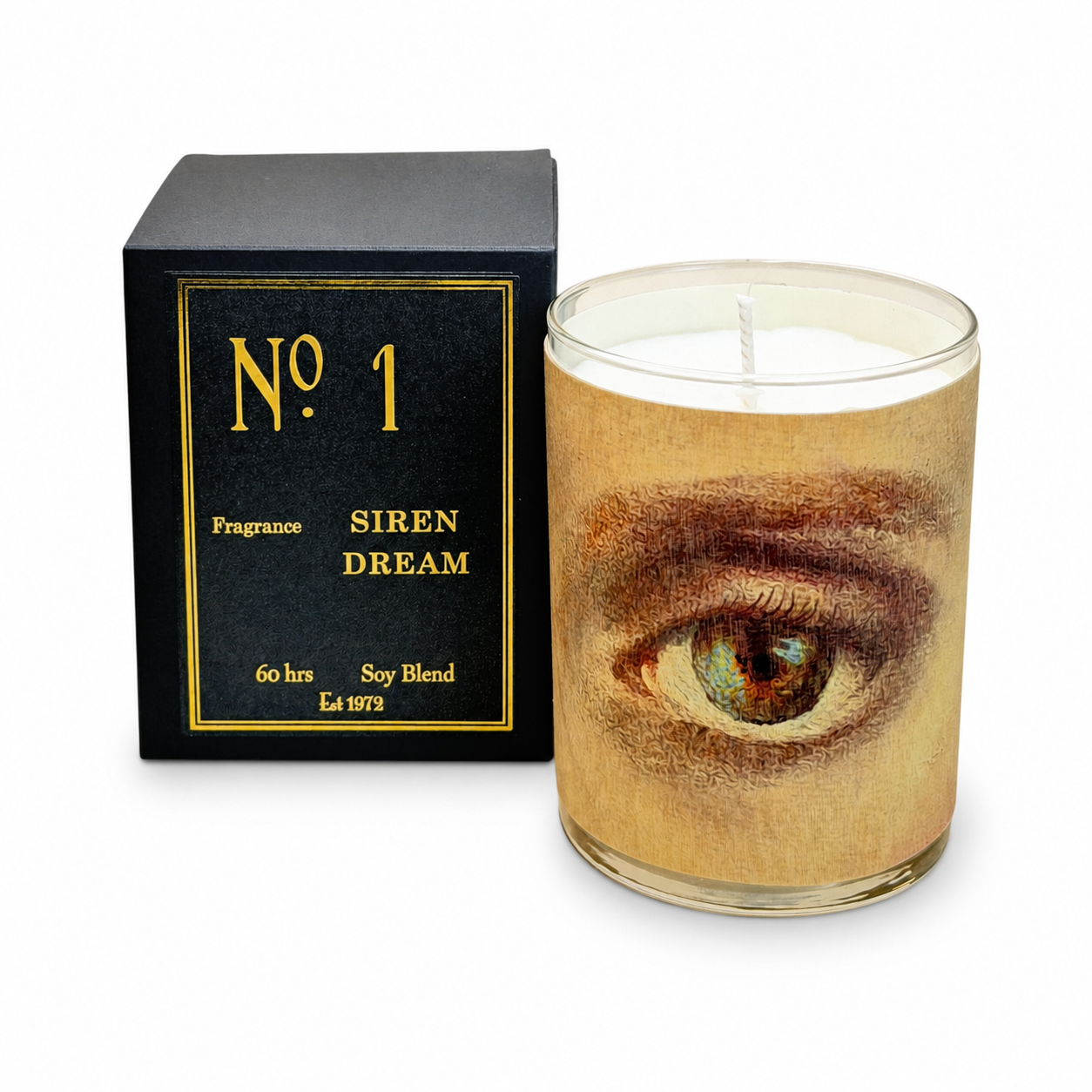 No 1  Siren Dream Wood Wrapped Candle