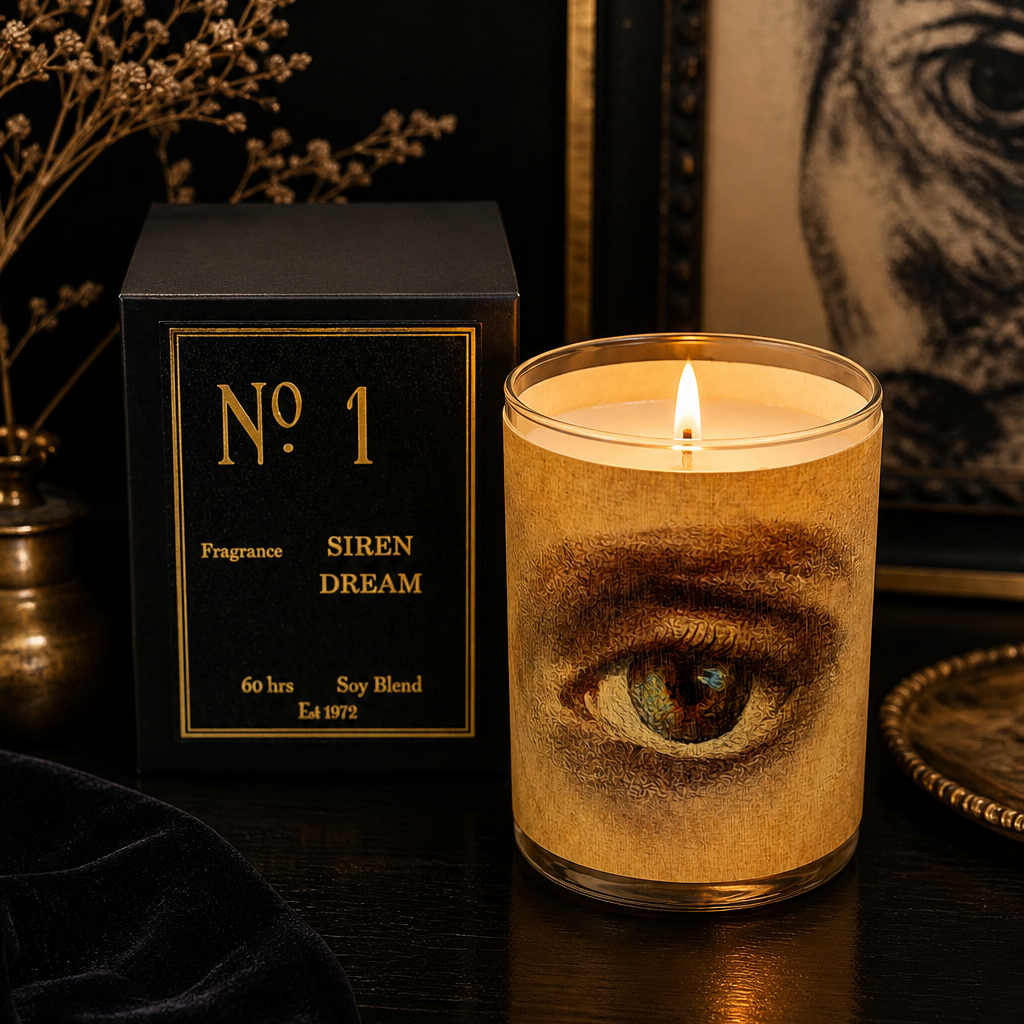 No 1  Siren Dream Wood Wrapped Candle