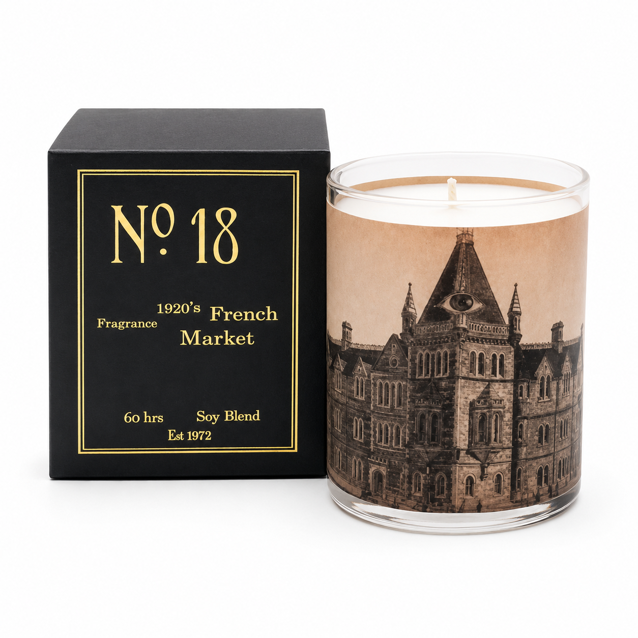 No.18 1920's French Market Wood Candle