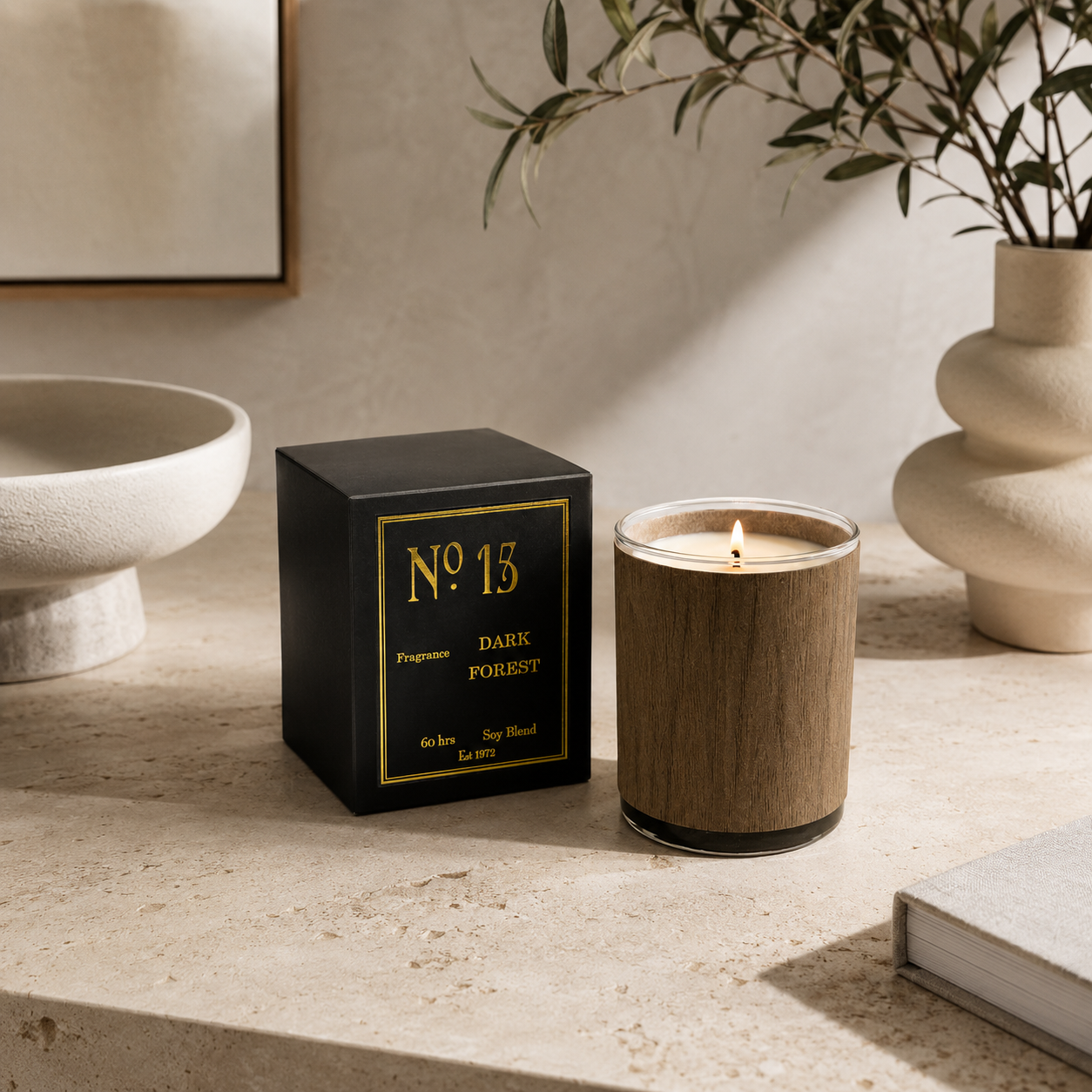 No. 15 Dark Forest Wood Candle