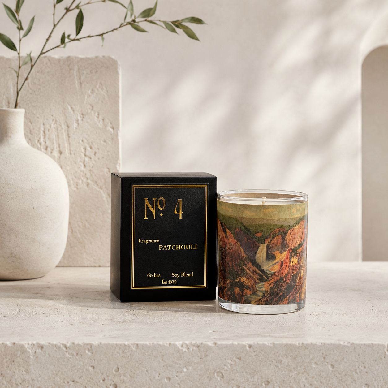 No. 4 Patchouli Wood Candle