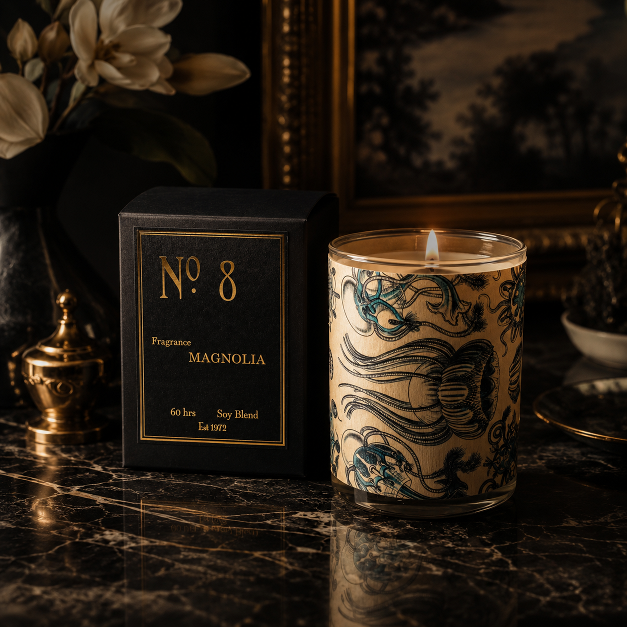 No. 8 Magnolia Wood Candle