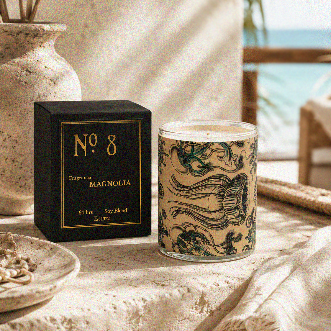 No. 8 Magnolia Wood Candle