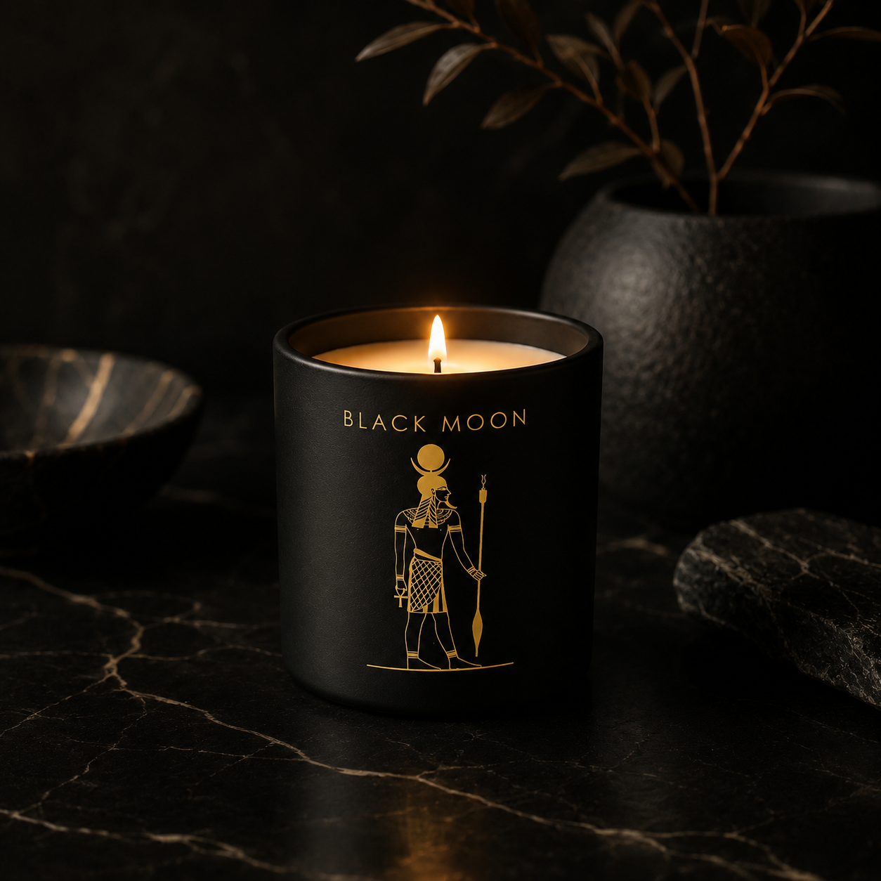 Potion Collection - Ceramic Candle - Black Moon