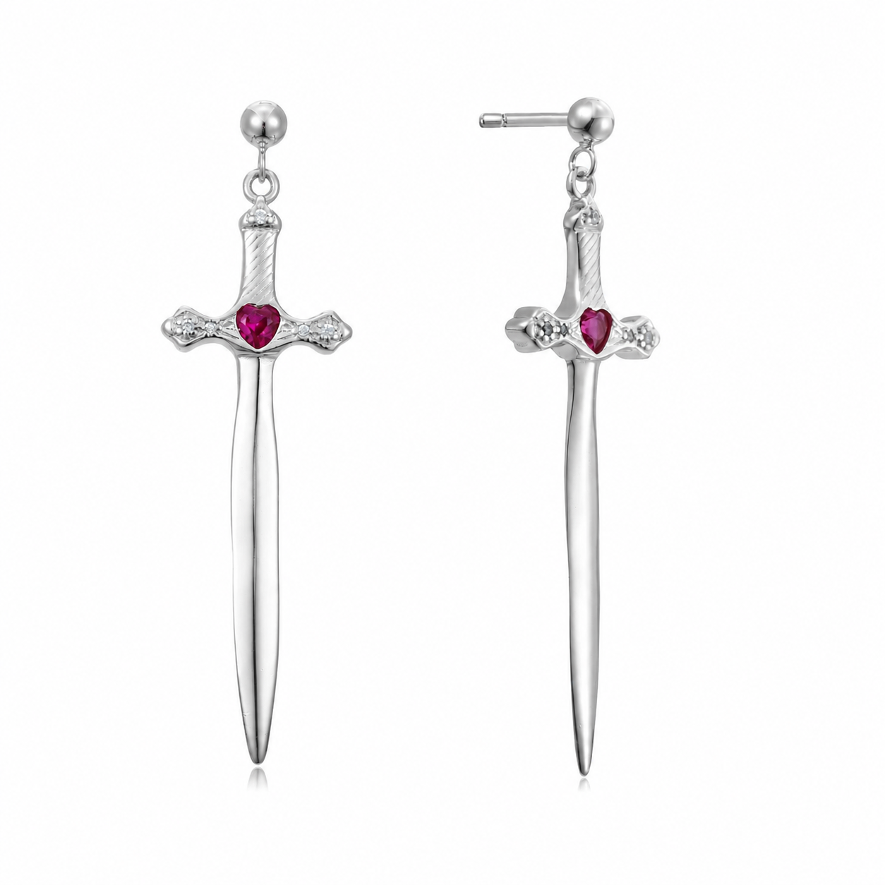 Heart & Dagger Earrings
