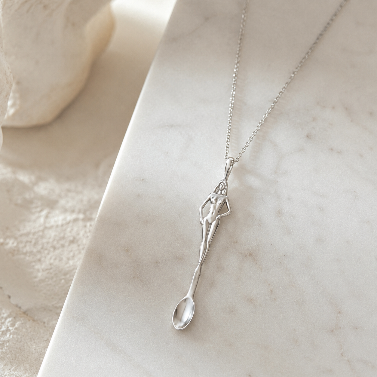 Siren Spoon Pendant Necklace