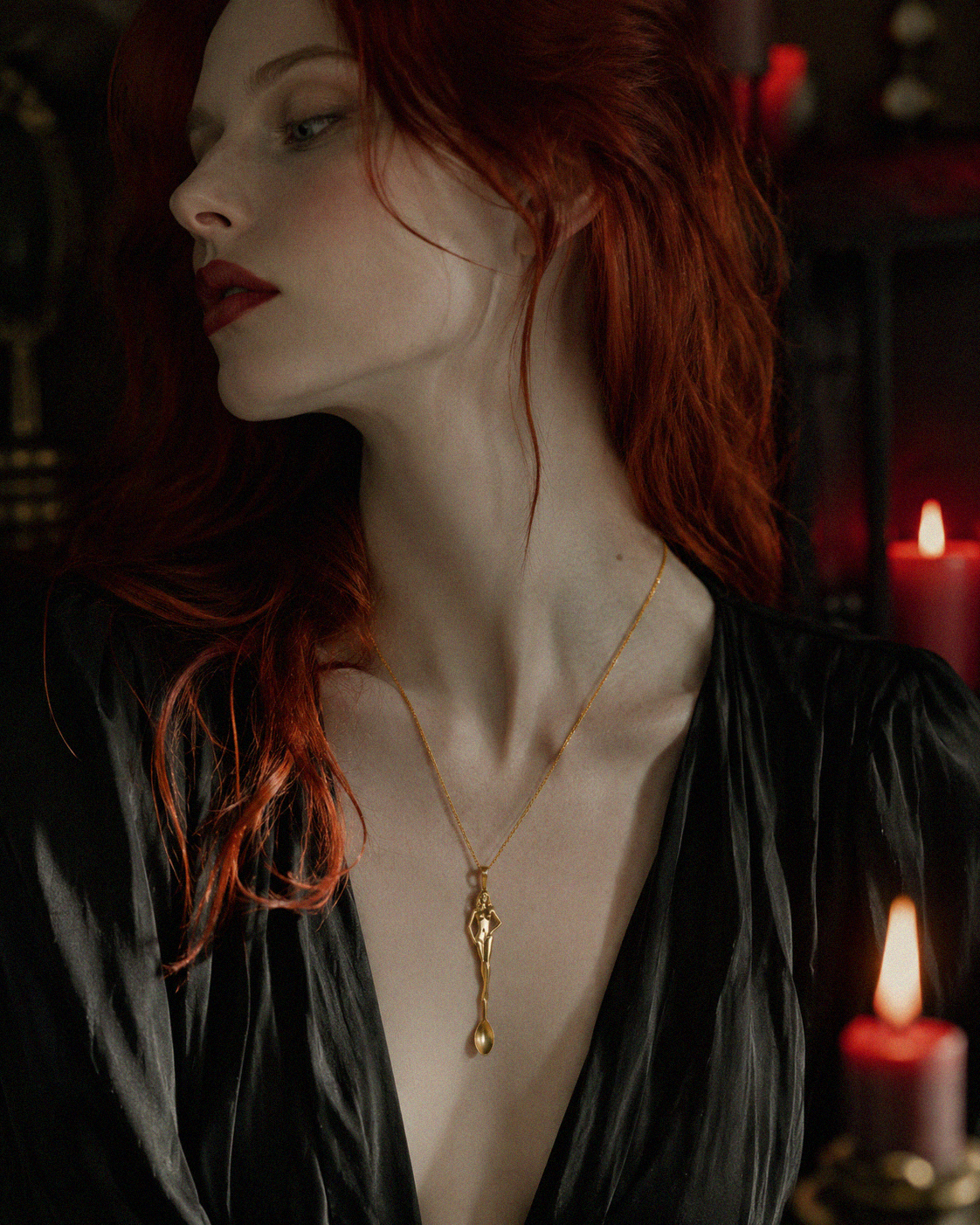 Siren Spoon Pendant Necklace