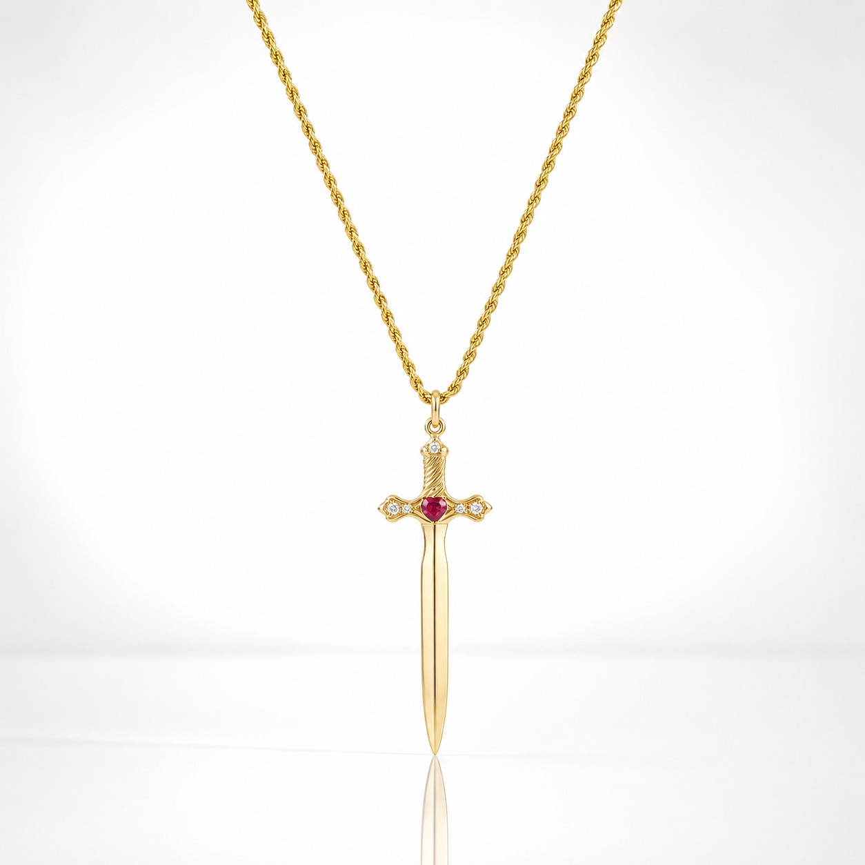 Heart & Dagger Necklace